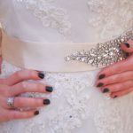 gothic wedding manicure