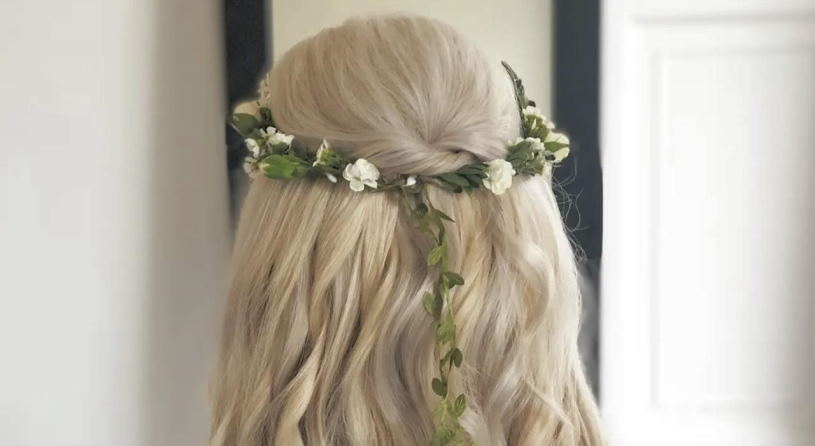 DIY wedding hairstyle