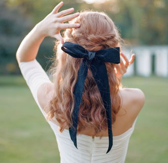 wedding hair bows