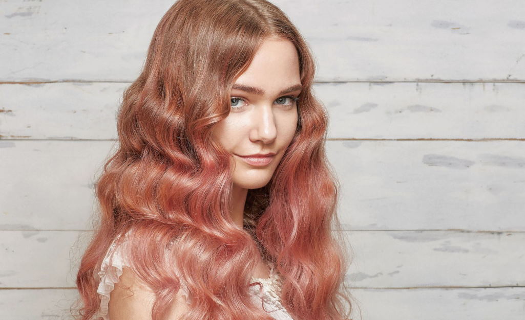 rose gold hair color